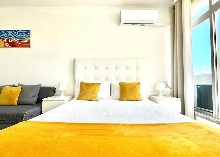 Praia Da Rocha, 808 Tarik, Lovely Studio, Sea View, Air Conditioning, Free Wi-Fi, By Ig